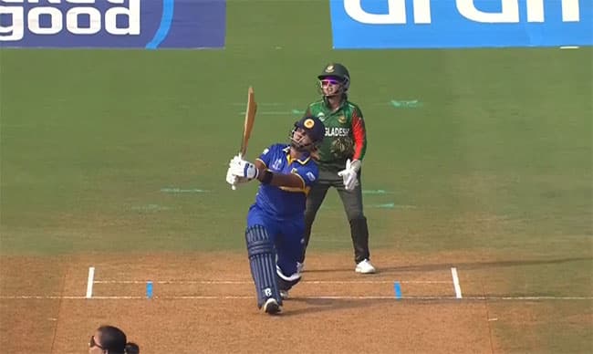 Women’s World Cup: Hasini Perera helps Sri Lanka post 202 against Bangladesh
