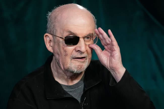 Salman Rushdie is being honored with a Dayton peace prize lifetime achievement award