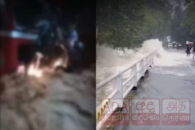 Bus with around 70 passengers stuck on Kala Oya Bridge