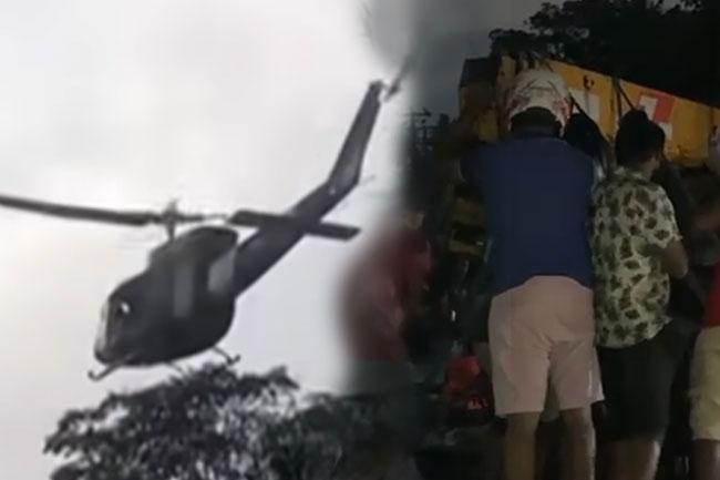 Pilot of the helicopter which crashed while engaged in disaster relief efforts succumbs