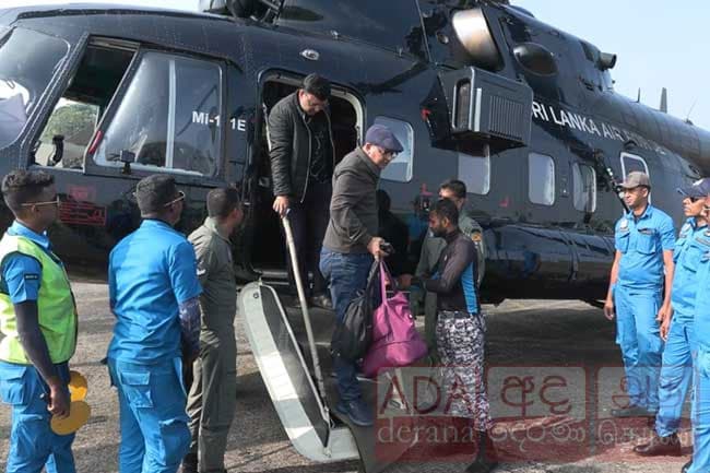 21 foreigners stranded in Nuwara Eliya floods rescued by SLAF helicopter