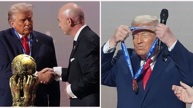 President Trump wins inaugural Fifa Peace Prize