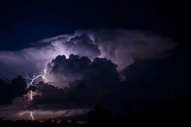 Advisory issued for severe lightning