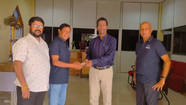 ‘Ride for Ceylon’ Founder hands over cheque for Rs. 11.9 mln to develop Manipay Green Memorial Hospital
