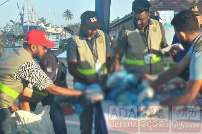 Fishing vessel taken into custody with narcotics in southern seas brought to Dikkowita Harbour
