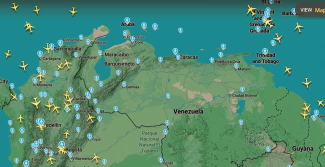 FAA bans US commercial flights in Venezuela airspace over “ongoing military activity” ahead of explosions in Caracas
