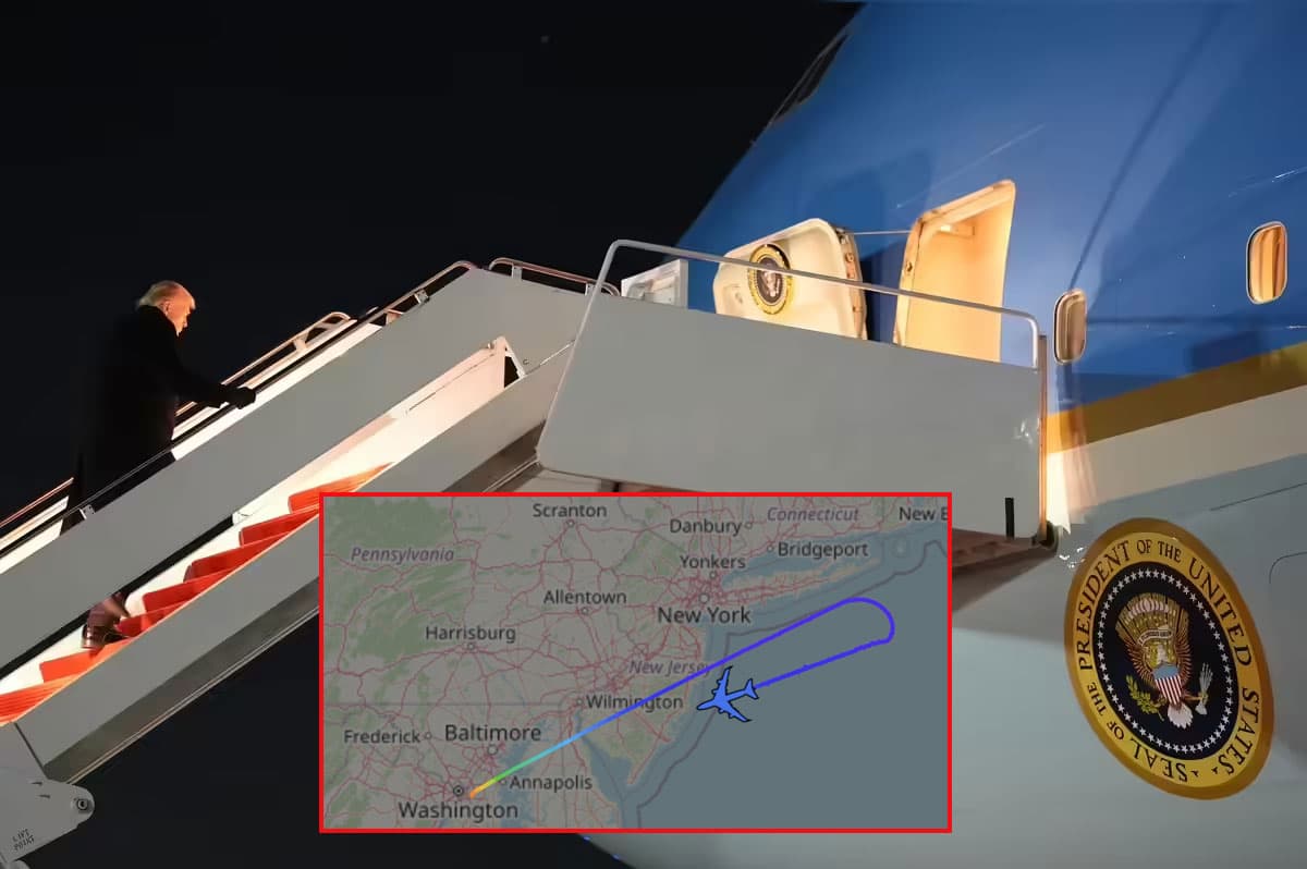Trump’s plane lands safely after ‘minor electrical issue,’ Davos trip to continue