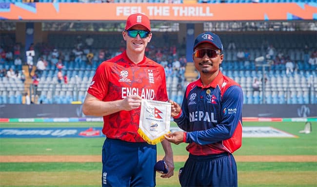 T20 World Cup: England opt to bat against Nepal in Mumbai