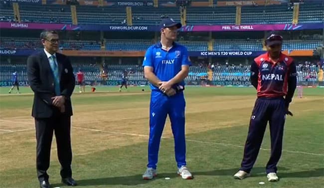 T20 World Cup: Italy elect to bowl first against Nepal