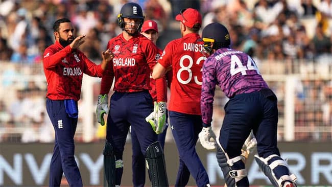 Rashid, Banton guide England to five-wicket win over Scotland