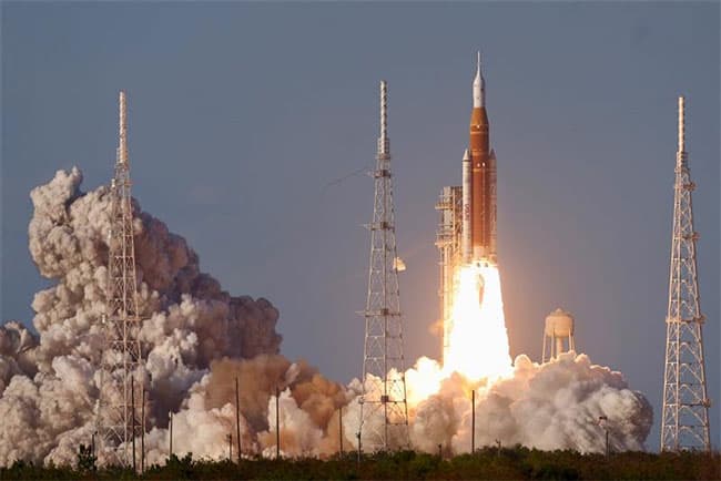 Nasa’s Artemis II mission takes off heading for first Moon visit in 50 years