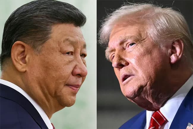 Trump says China would face a 50% tariff if it transfers weapons to Iran