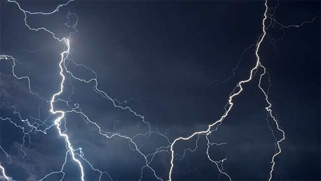 Advisory issued for severe lightning