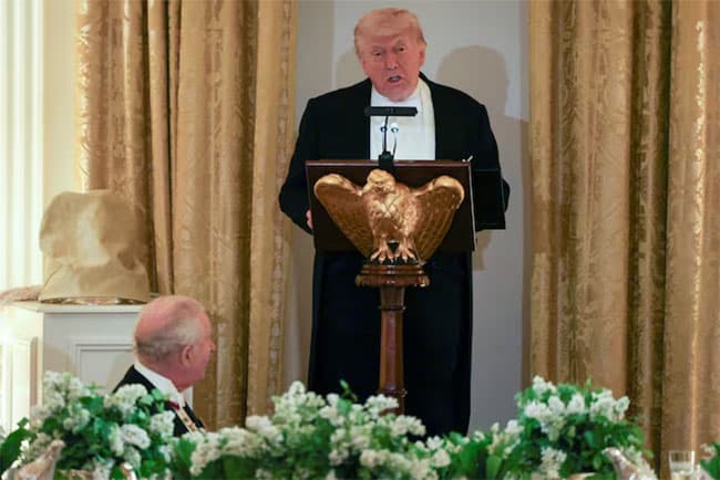Trump says King Charles does not want Iran to have nuclear weapon