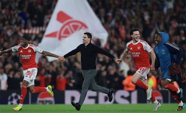 Arteta hails ‘incredible night’ as Arsenal reach Champions League final