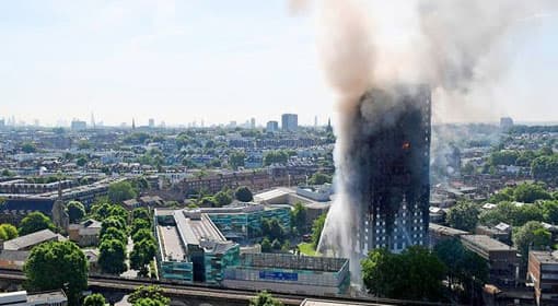 Govt. extends condolences on the Fire at Grenfell Tower, London