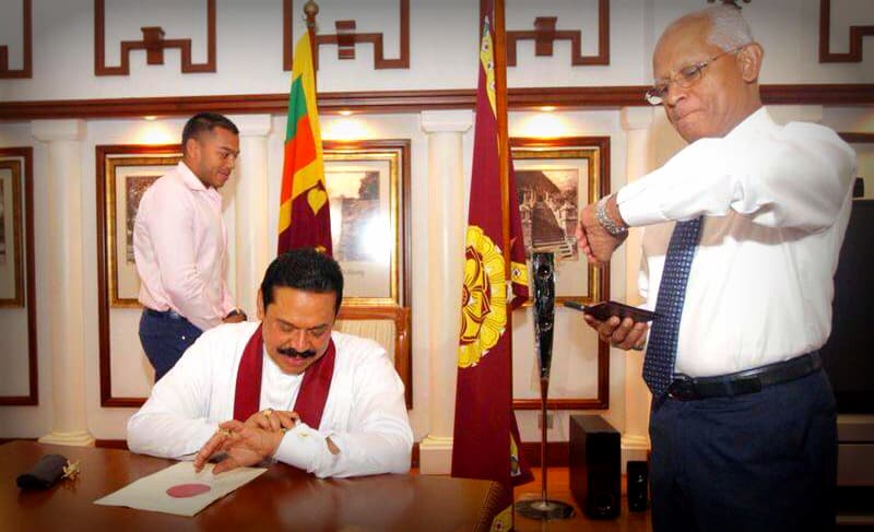 President Rajapaksa signs proclamation