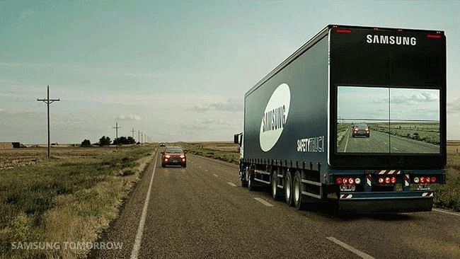 Samsung’s ‘transparent’ truck will save lives