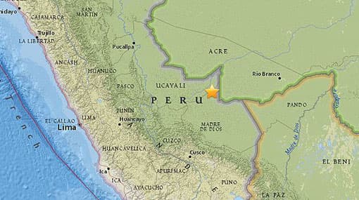 Two magnitude-7.6 earthquakes strike eastern Peru