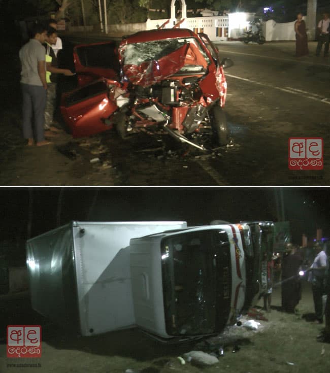 One dead, 4 injured in car-lorry crash at Kiula