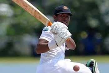 Vithanage scores maiden century; Sri Lanka declares