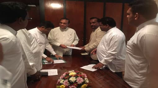 No-confidence motion against Rajitha submitted
