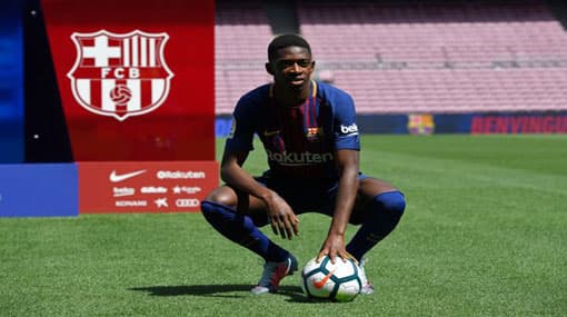 Ousmane Dembele signs Barcelona contract after club-record deal