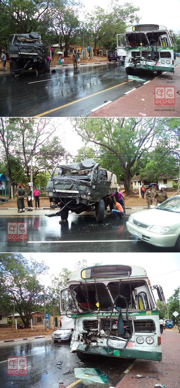 VIDEO: 28 injured after army truck collides with bus