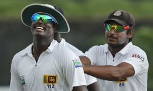 Kusal, Sanga and Angelo receive awards at Dialog Sri Lanka Cricket Awards 2015