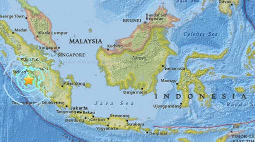 Strong earthquake hits western Indonesia