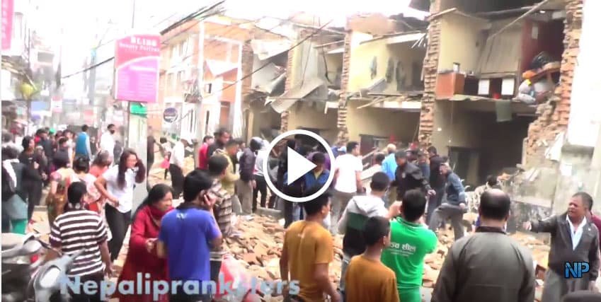 ‘Nepali Pranksters’ video shoot turns serious as earthquake hits