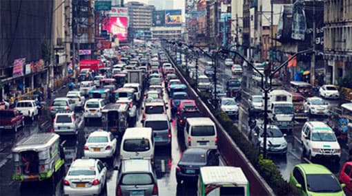 Heavy traffic reported in and around Colombo