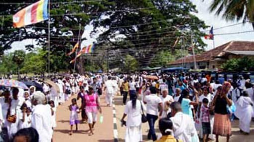 ‘Poson’ Poya Day: 1.2 mil. pigrims in Anuradhapura and Mihintale