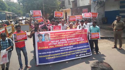 Students death: Pro-Tamil group lays siege to SL embassy in Chennai