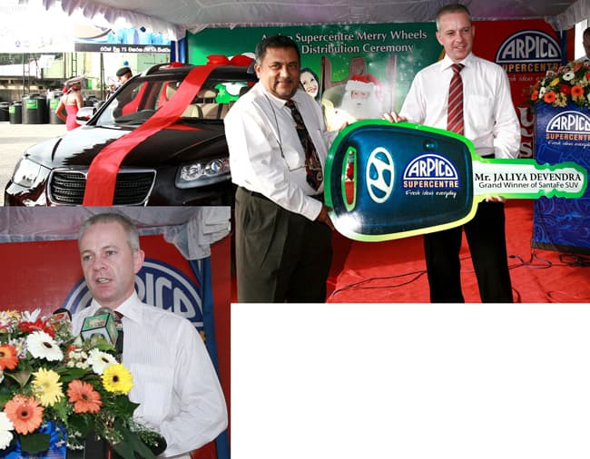 Arpico Supercentre awards Grand Prize of the “Merry Wheels” promotion