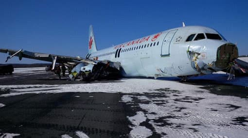 Air Canada plane skids off runway; 25 hurt