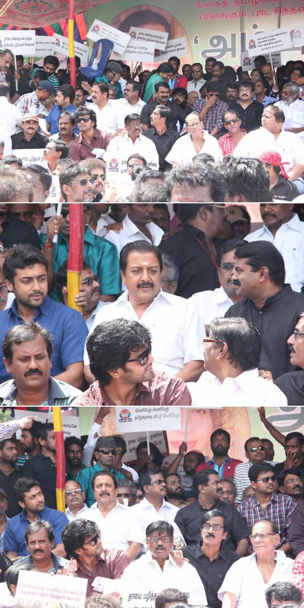 South Indian movie stars protest against Sri Lanka