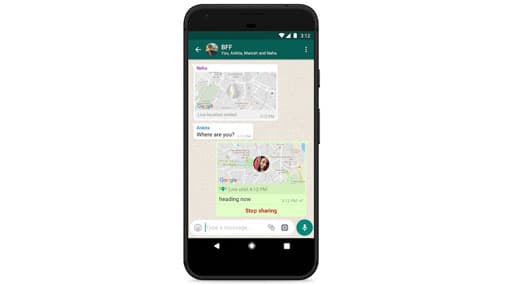 WhatsApp introduces live location sharing