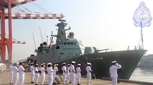 South African and Royal Omani Navy ships arrives at Colombo Port