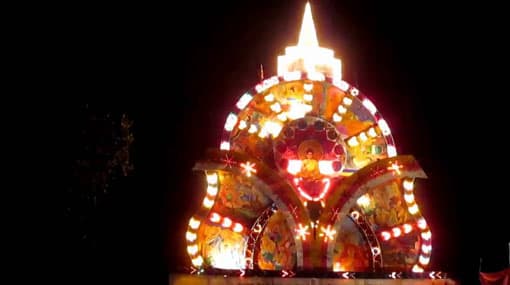 Vesak Pandal collapses in Kiribathgoda
