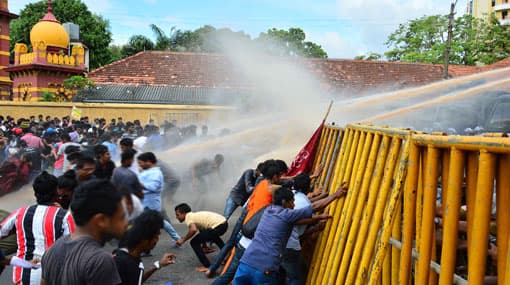 At least 15 university students injured after anti-SAITAM protest