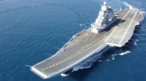 Indian Naval Aircraft Carrier to arrive here