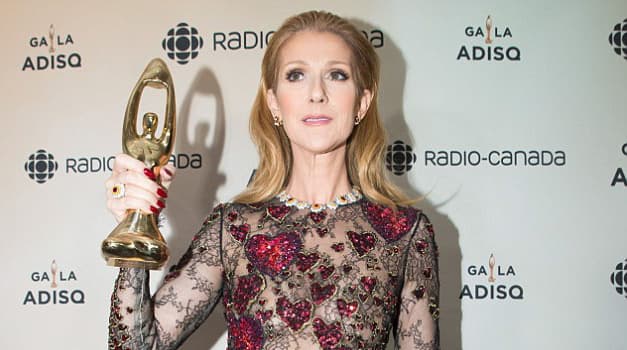 Celine Dion tears up over late husband
