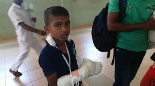 Exploding elephant trap leaves scholarship hopeful injured