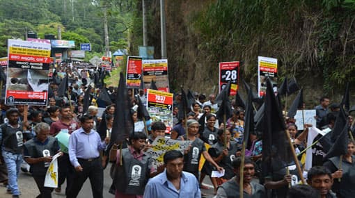 Protest against Uma Oya project