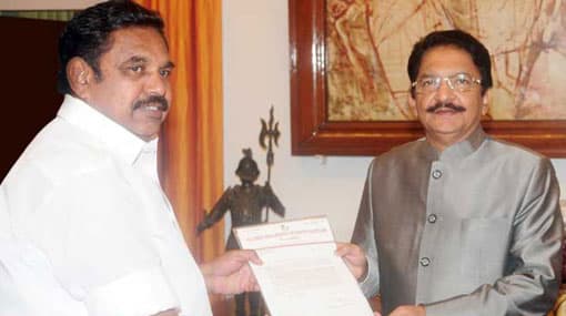 Jailed Sasikala wins, proxy Palaniswami to take oath today