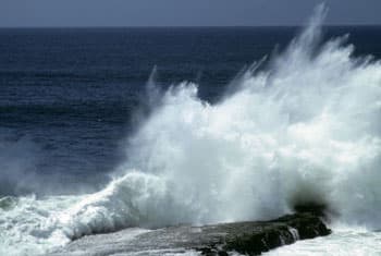 Thundershowers and fairly rough seas expected