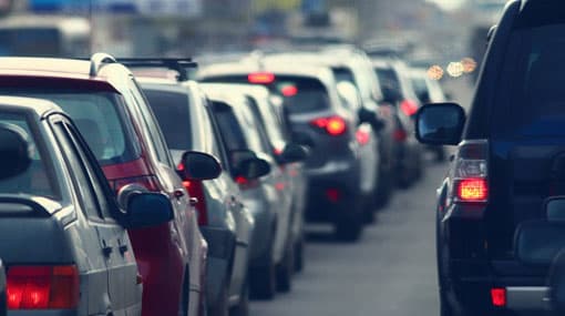 Heavy traffic near Technical Junction due to fallen tree