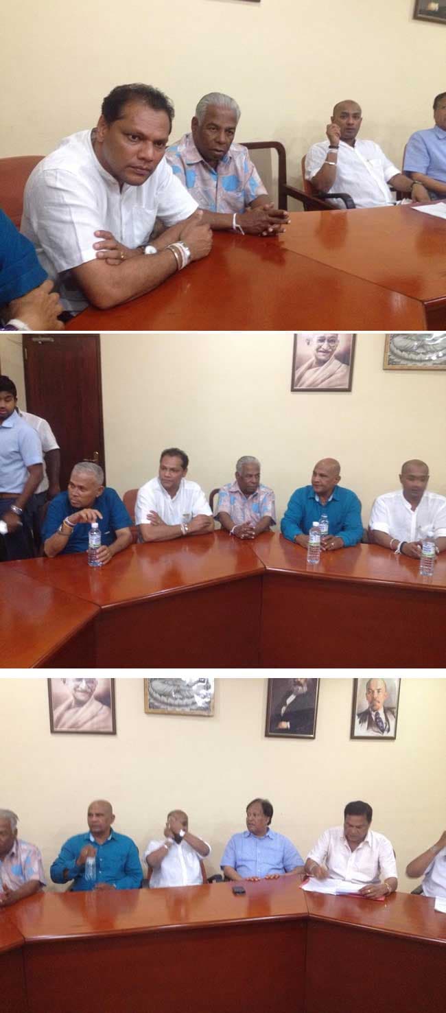VIDEO: Over 20 SLFP MPs defect to support President Sirisena