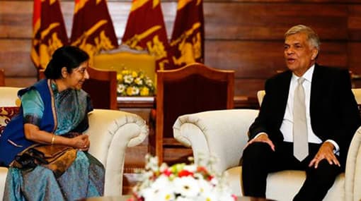 Swaraj to arrive in Sri Lanka for Indian Ocean Conference